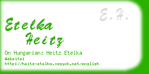 etelka heitz business card
